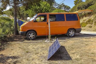 Solarmodul im Minicamper