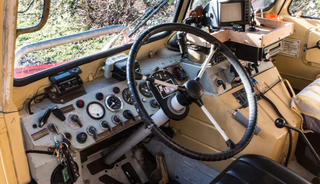 Rustikales Cockpit