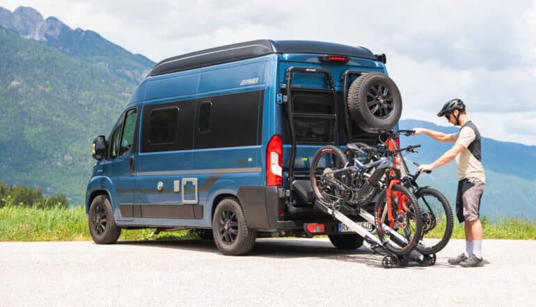 Backrack von Hymer ist ein Transportsystem für Campervans