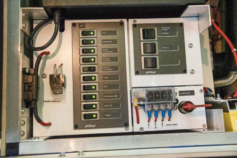 Strombedarf im Campervan Kabel und Sicherungen