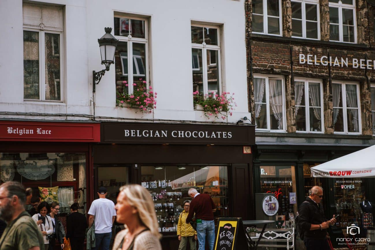 Van-Reise nach Antwerpen in Belgien, Zentrum, Belgian Chocolates