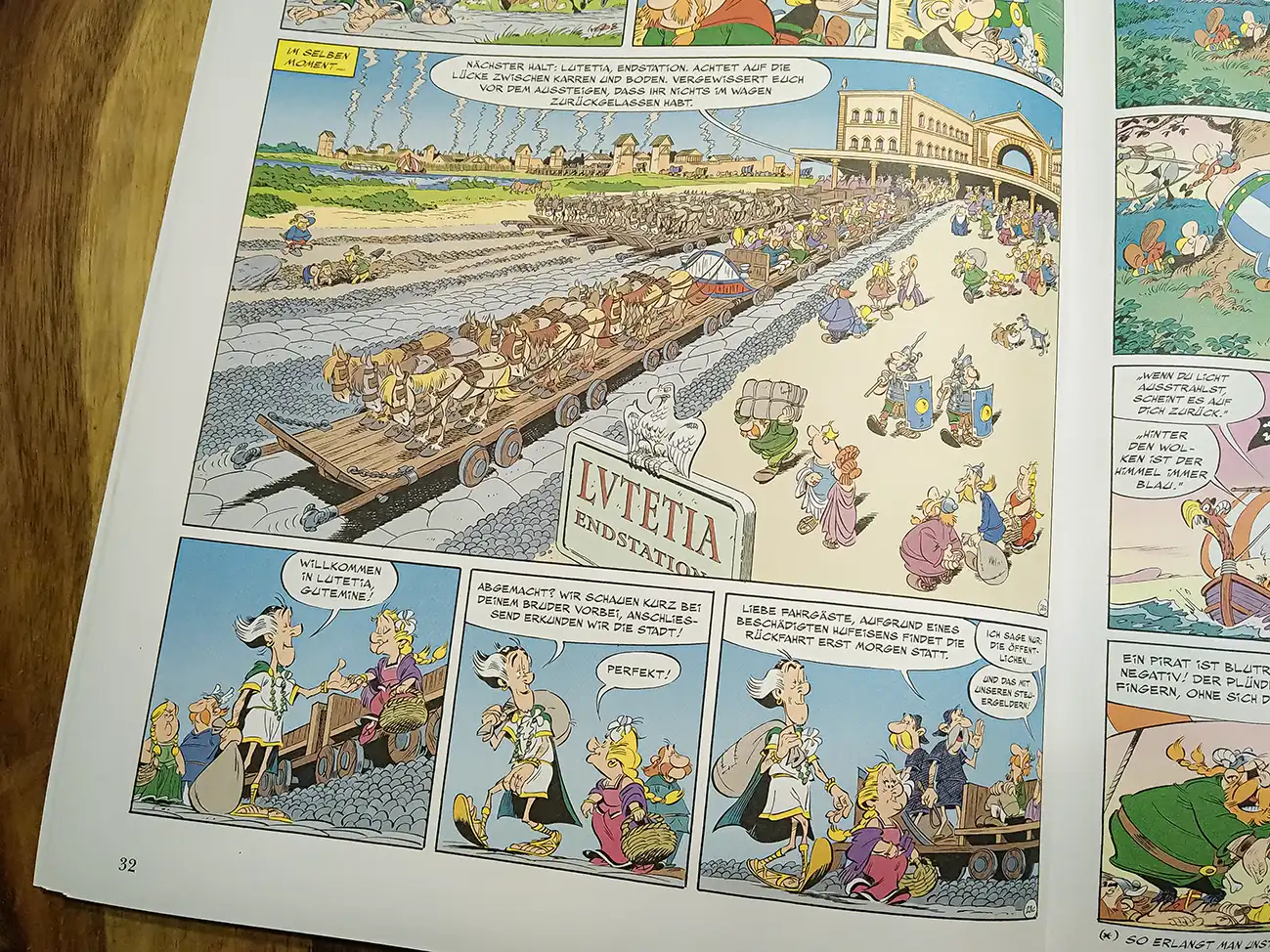 Gesellschaftskritig in Asterix Band 40 die weisse Iris