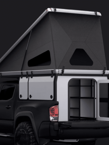 Weltpremiere von Start-Up - Wohnkabine für Pickup mit Modulen