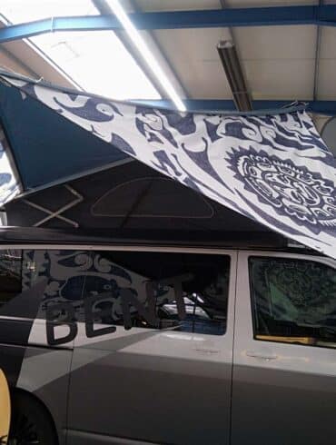 Bunte Markisen für Campervans