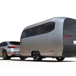 Kooperation von Porsche und Airstream - cooler Reise-Wohnwagen