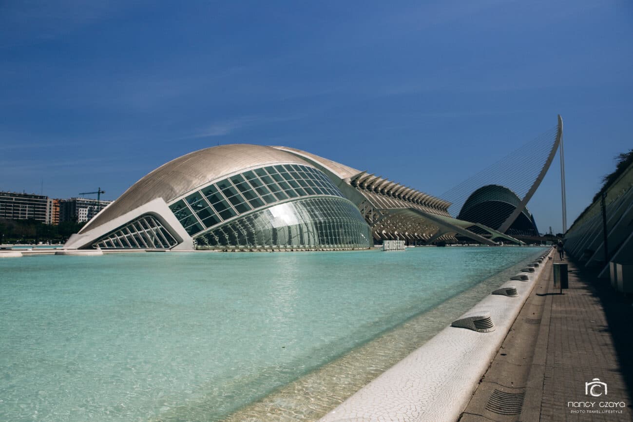 Gebäude in der Stadt der Künste und der Wissenschaften in Valencia