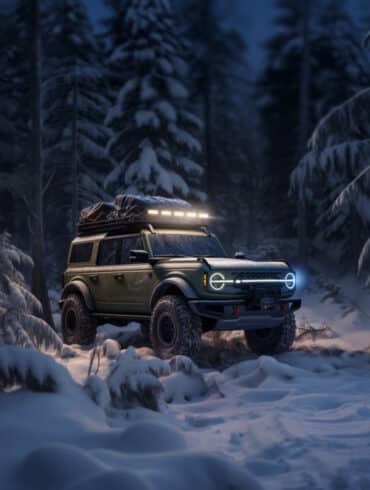 Ford Bronco Schnee