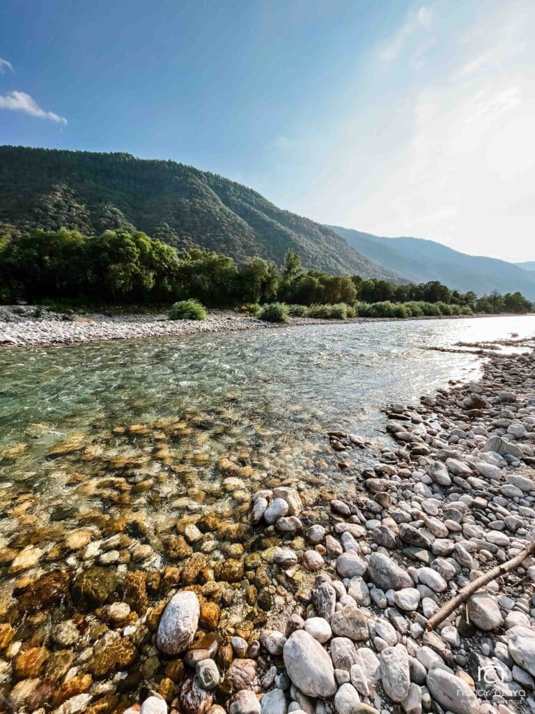 die türkisblaue Soča in Slowenien