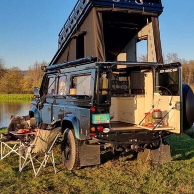 Ein Land Rover als Minicamper in den USA