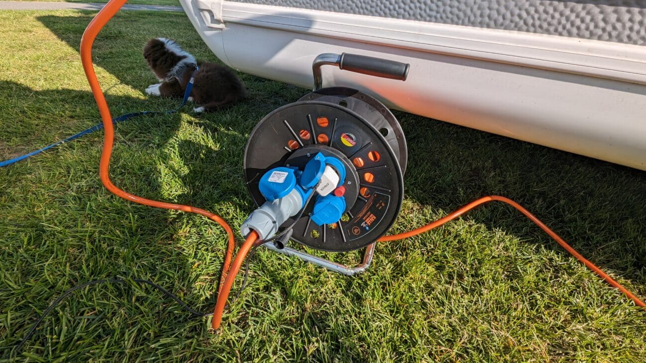 Kabeltrommel mit Campingadapter