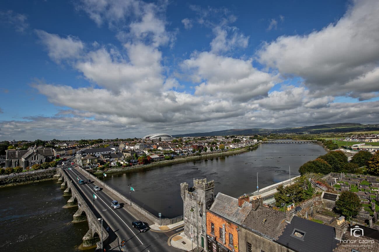Blick vom King John's Castle in Limerick