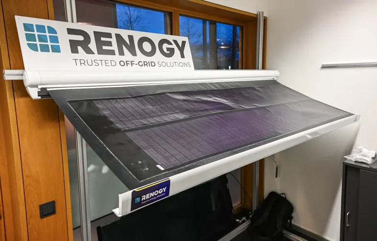 Weltneuheit renogy-Solarmarkise für Camper