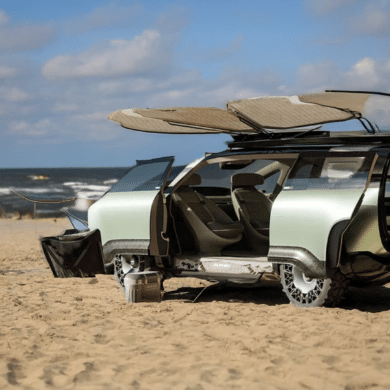 Chery New Journeo Concept am Strand