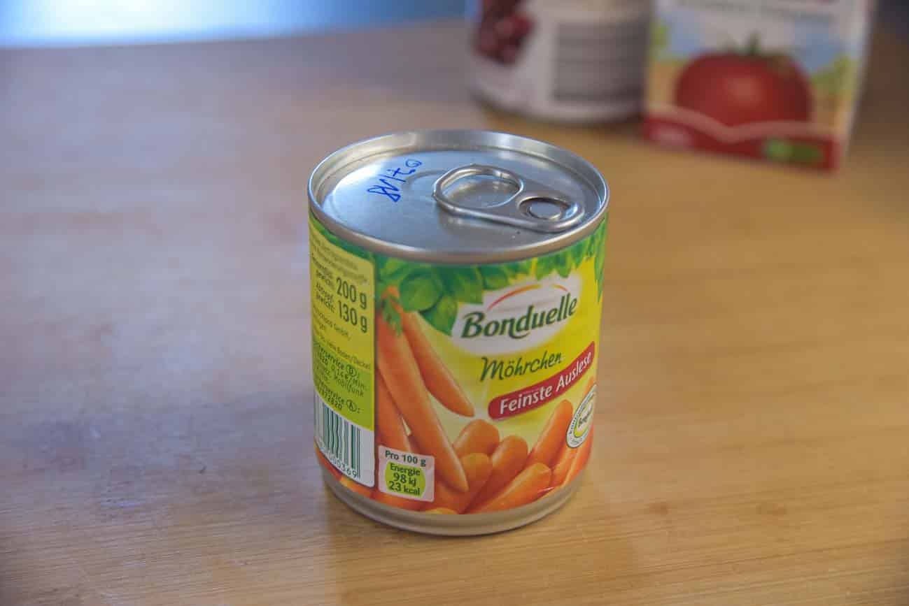 Haltbarkeit von Konserven testen