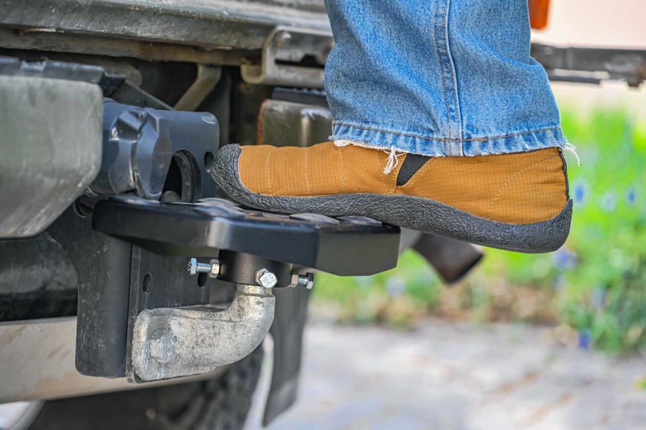 Relleumdesign-Trittstufe für Campervan-Anhängerkupplung