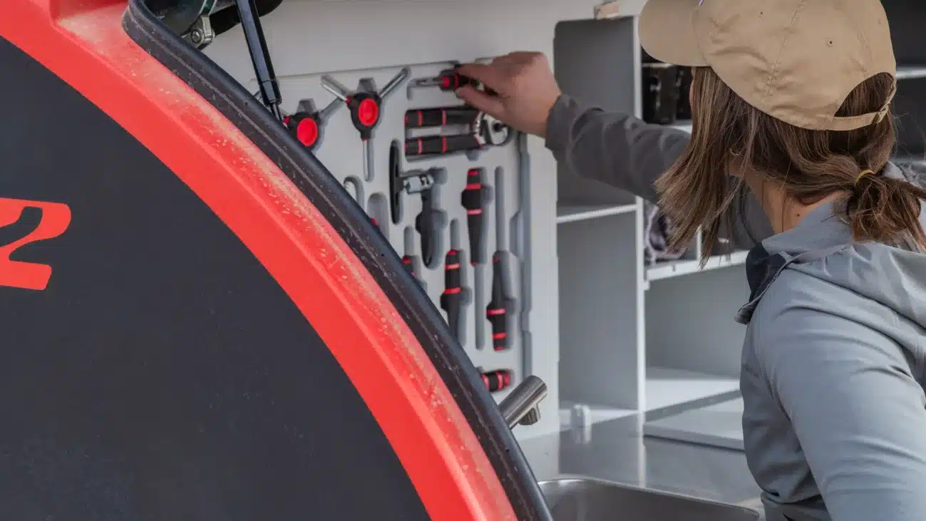 Werkstatt im Wohnwagen