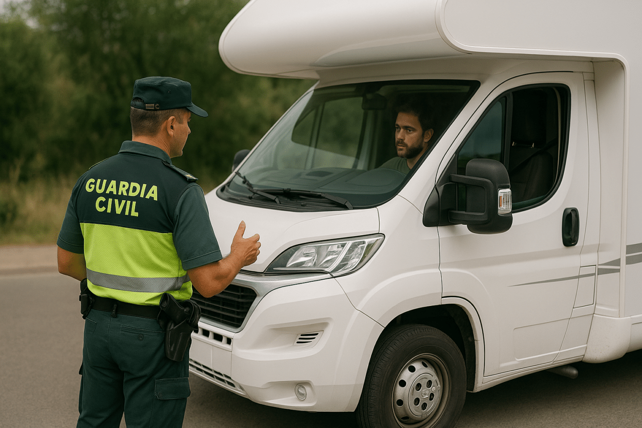 Polizeikontrolle in Spanien