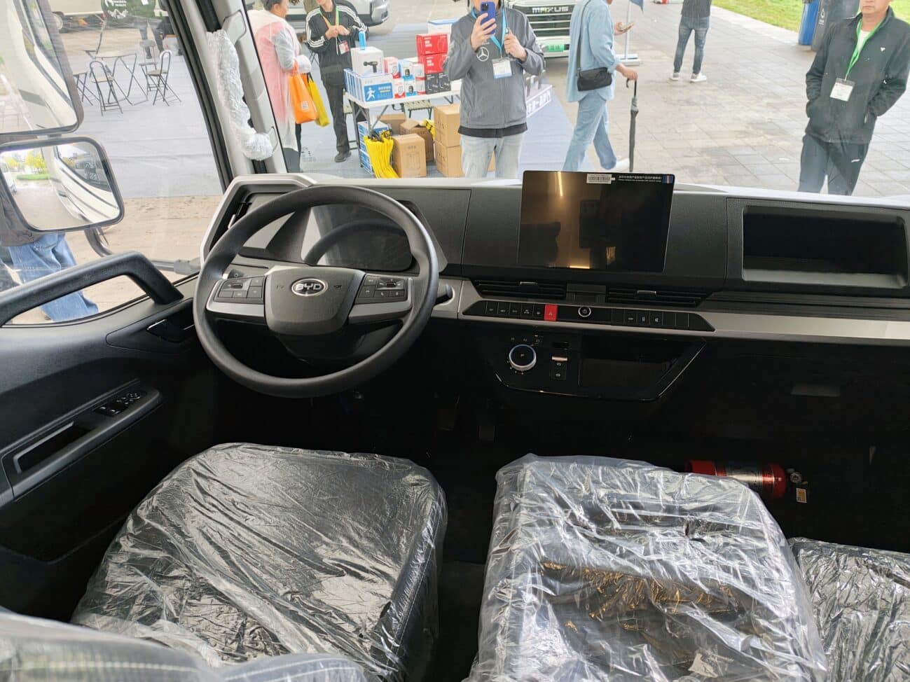 Cockpit des BYD Hybrid-Wohnmobils