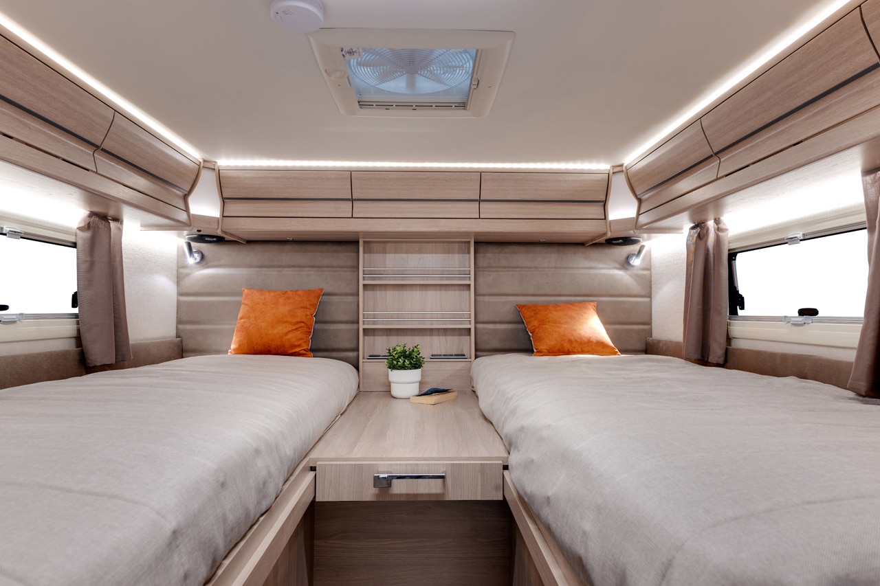 Bett im Camper