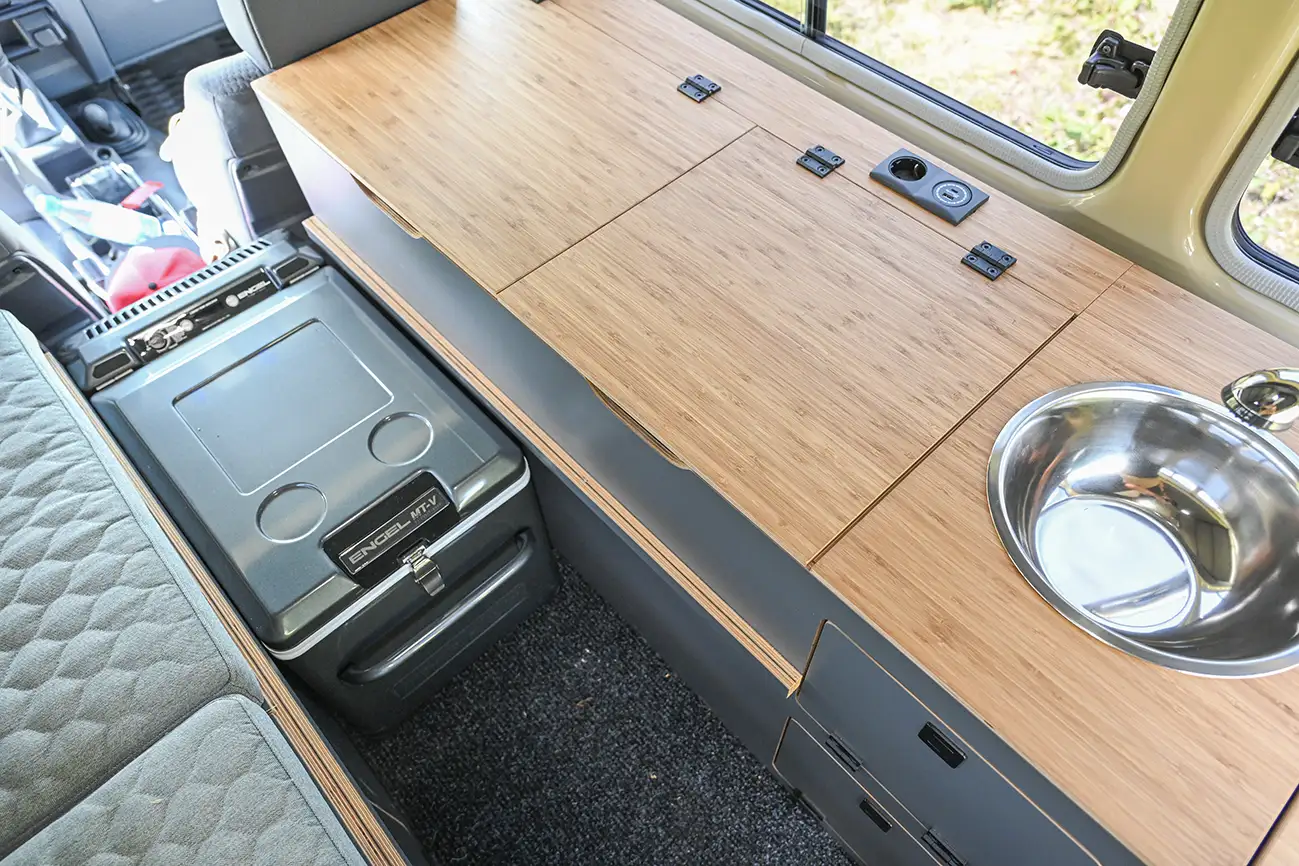 Engel-Kühlbox im Camper