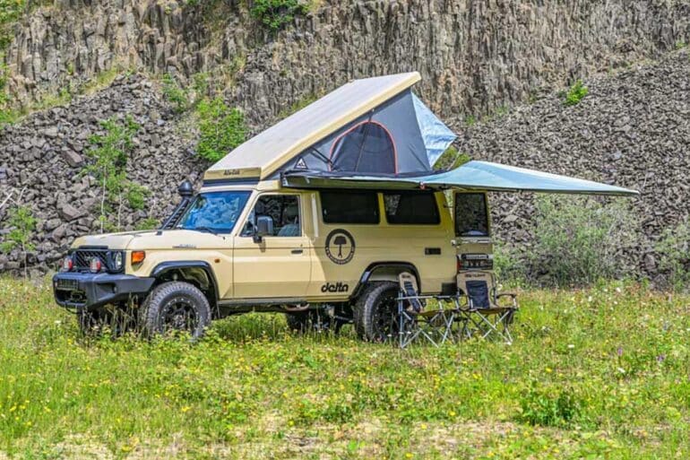 Der Toyota Land Cruiser als Camper mit Klappdach