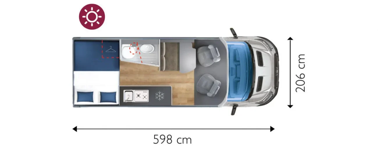 Grundriss des Giottiline Siena 60FT