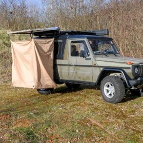 Duschzelt am Camper montieren - so geht´s