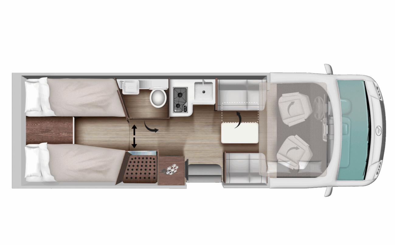 Grundriss des Arca America New Deal