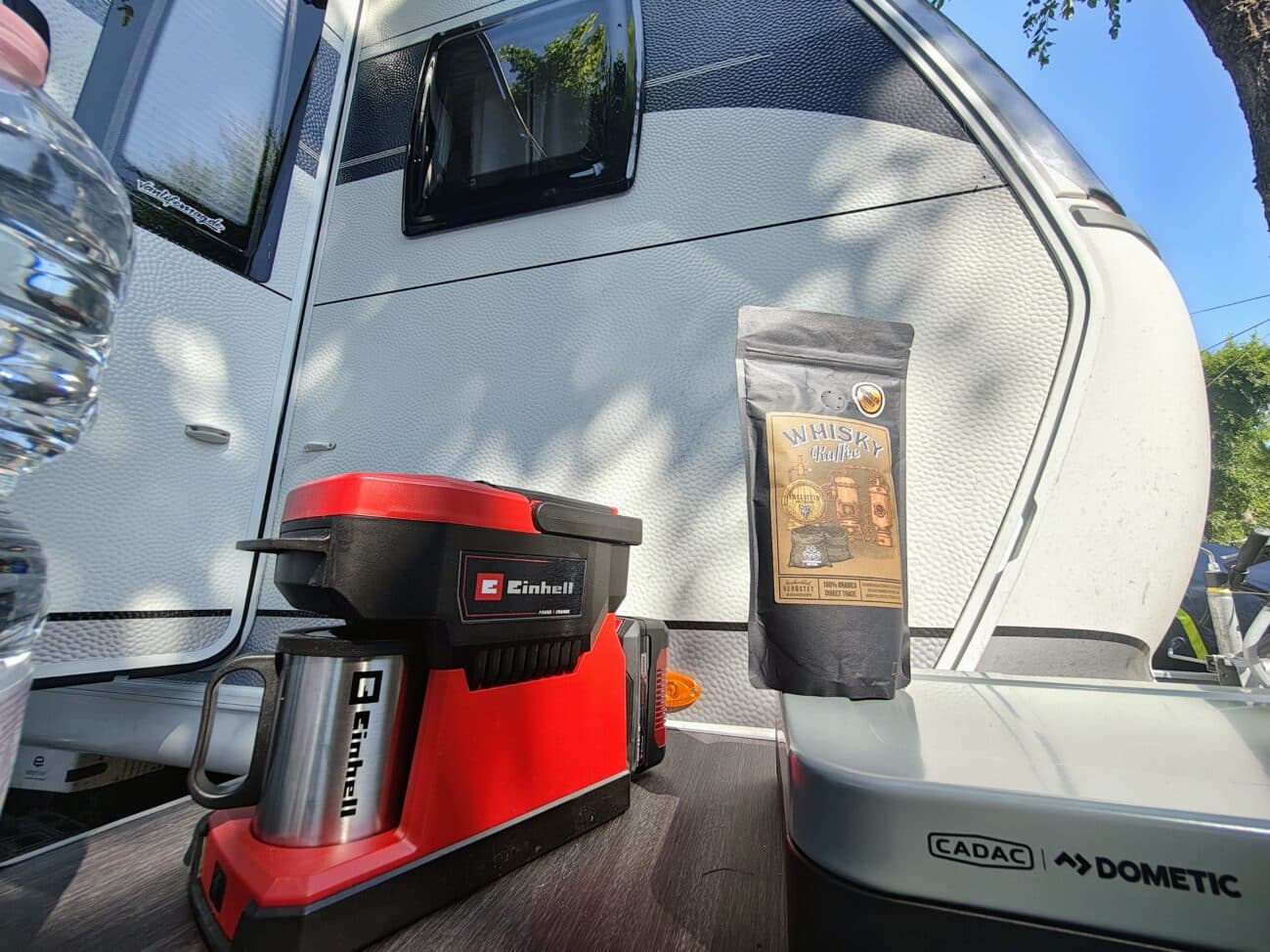 Einhell TE-CF 18 Li Solo mit Wohnwagen