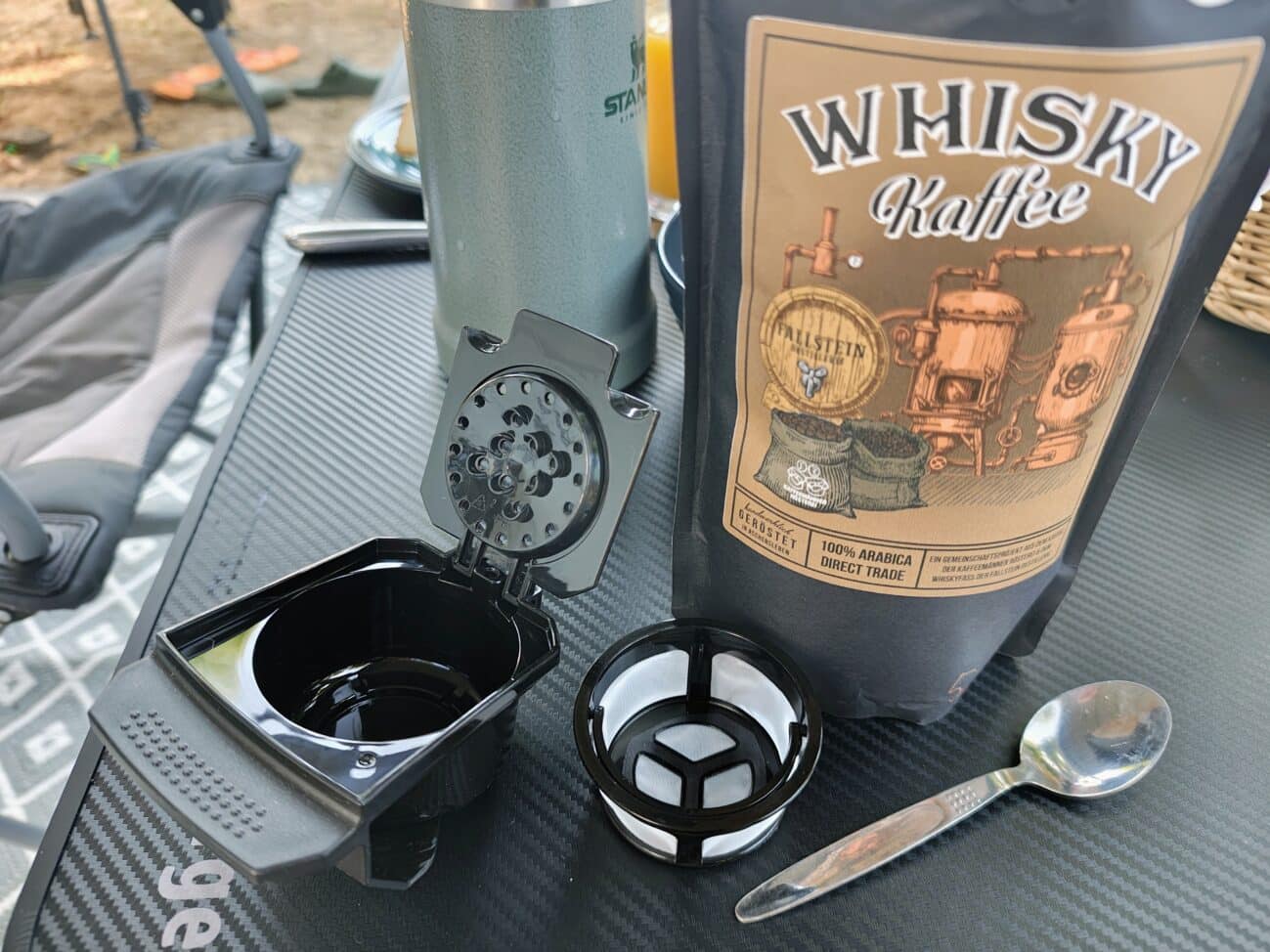 Siebbehälter oder Padaufnahme