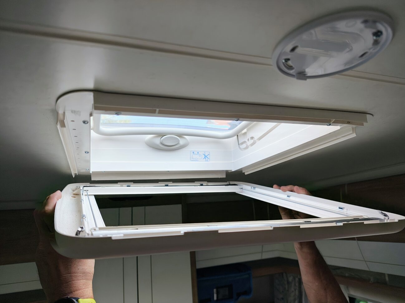 Dachhaube fällt weg