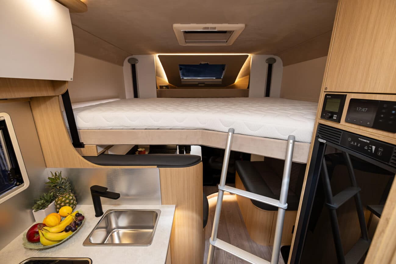 Hubbett im Wohnmobil