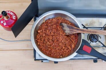 Spaghetti mit Hackfleischsauce – ein Rezept für Camper und Nudel-Liebhaber