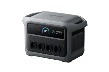 Anker SOLIX C1000 Gen 2 Powerstation mit vier AC-Steckdosen und digitalem Display