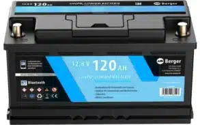Berger LiFePO4 Lithium Batterie 120 Ah 12V mit Bluetooth-Funktion, Produktfoto