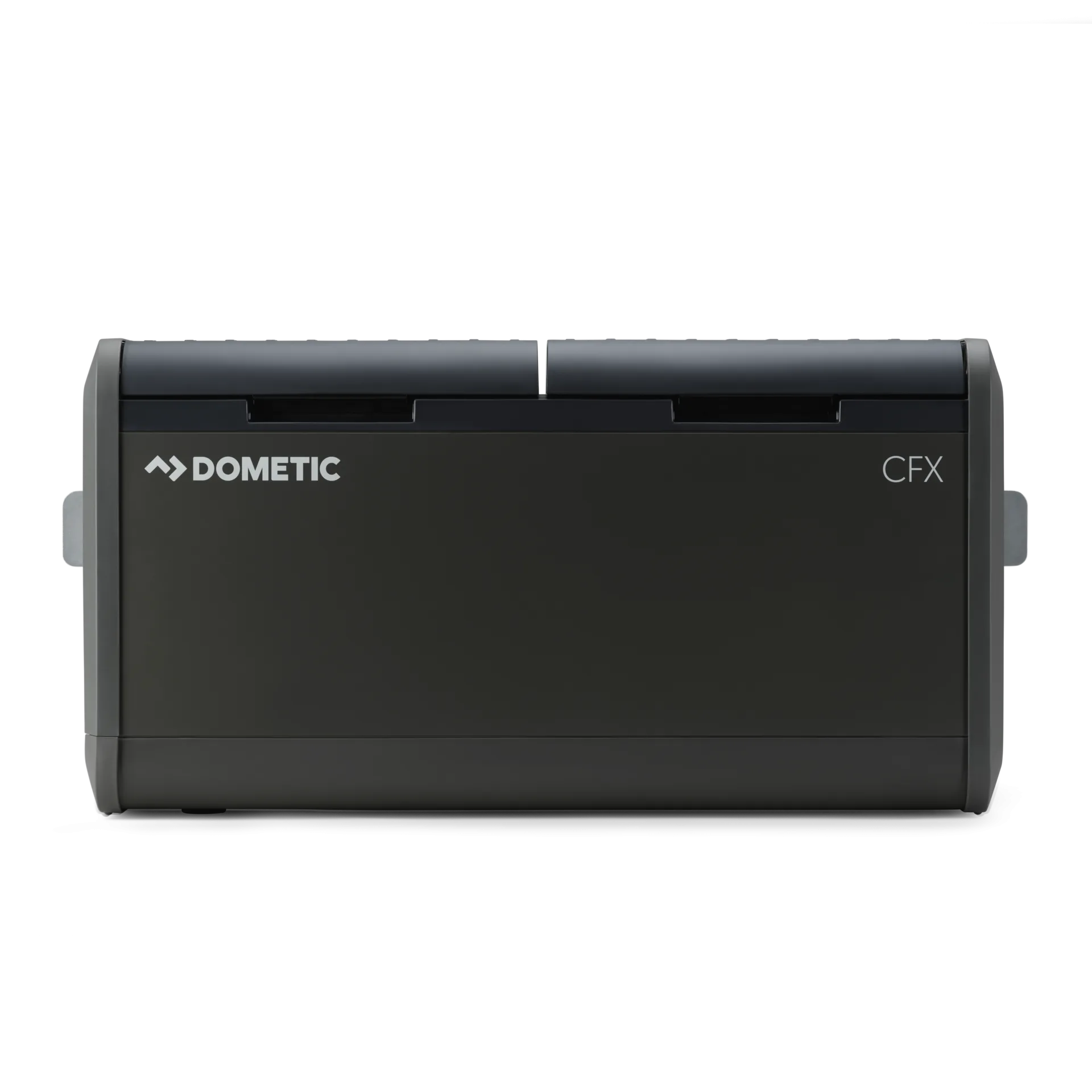 Dometic CFX5 95DZ Dual-Zone-Kompressorkühler in schwarzem Gehäuse, frontal fotografiert
