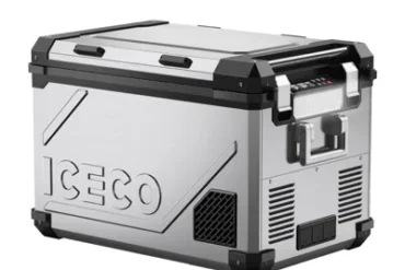 ICECO APL55 Kompressor-Kühlbox Dual Zone in silbernem Gehäuse mit zwei getrennten Temperaturbereichen