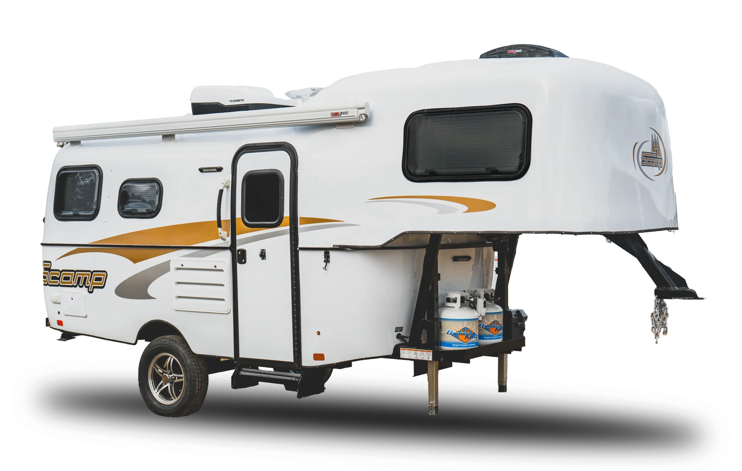 Scamp 19' Trailer Fünfrad-Wohnanhänger mit Markise und Propantanks