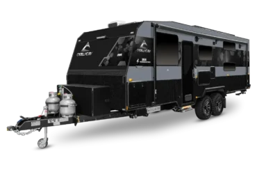 Cadillac Caravans Zeus Quad Bunk Wohnwagen mit Tandemachse, Gasflaschen und moderner Ausstattung