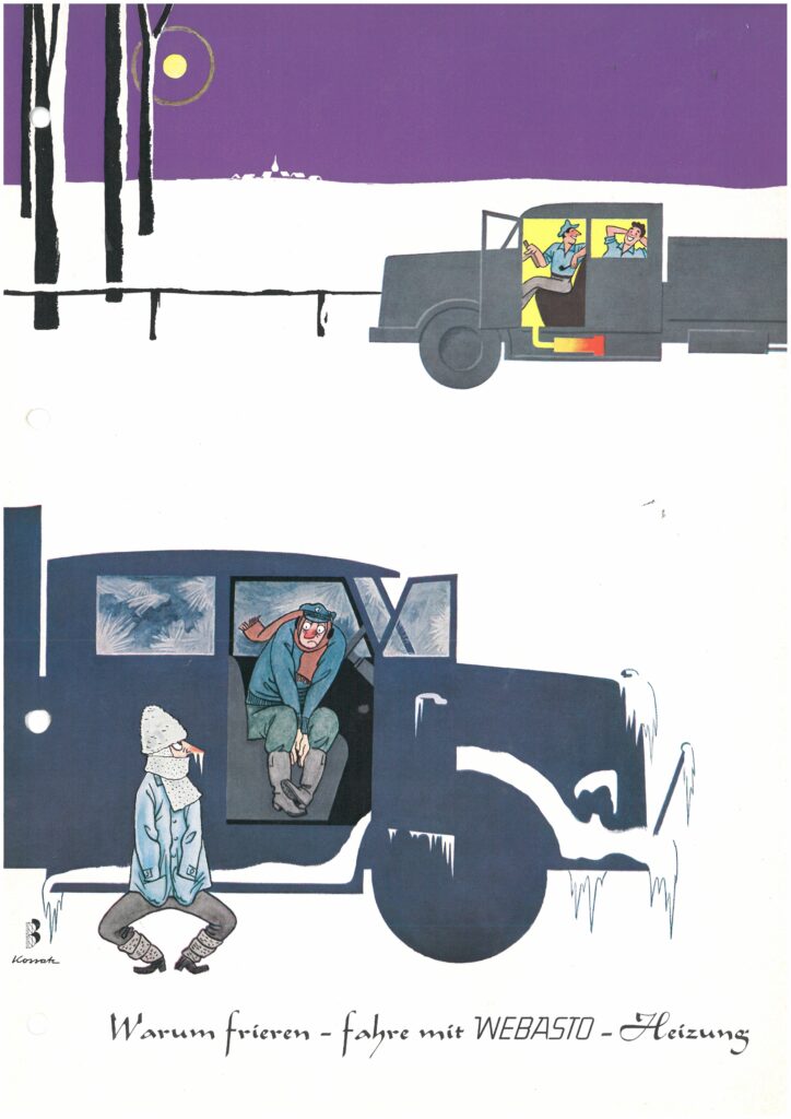 Werbung von Webasto aus den 60er Jahren