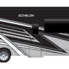 Seitenansicht des Thor Echelon 2026 Class-C-Motorhomes mit charakteristischer Alkoven-Silhouette und moderner Außenbeklebung
