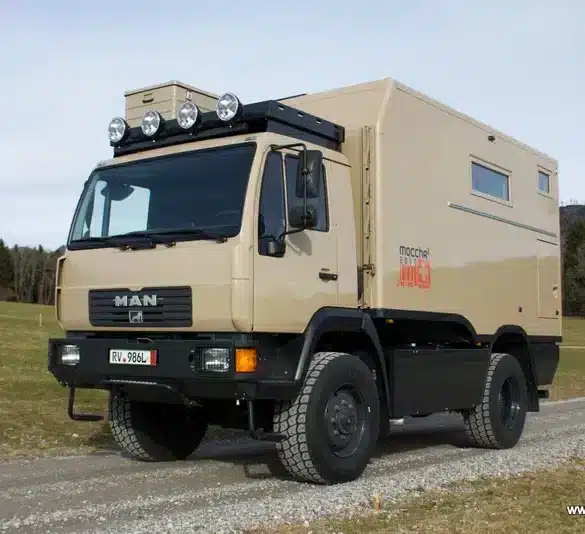 Exploryx Nyala MAN Expeditionsmobil Lkw auf MAN L2000 Chassis mit Offroad-Wohnaufbau