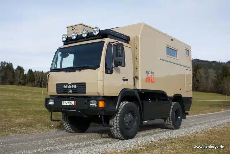 Exploryx Nyala MAN Expeditionsmobil Lkw auf MAN L2000 Chassis mit Offroad-Wohnaufbau