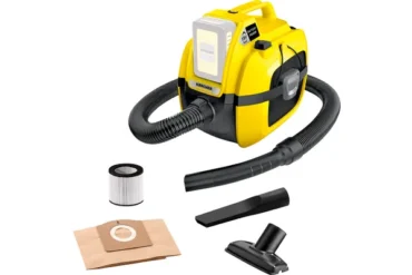 Kärcher WD 1 Compact Battery Akku-Mehrzwecksauger mit Zubehörteilen wie Filter, Saugdüsen und Staubbeutel