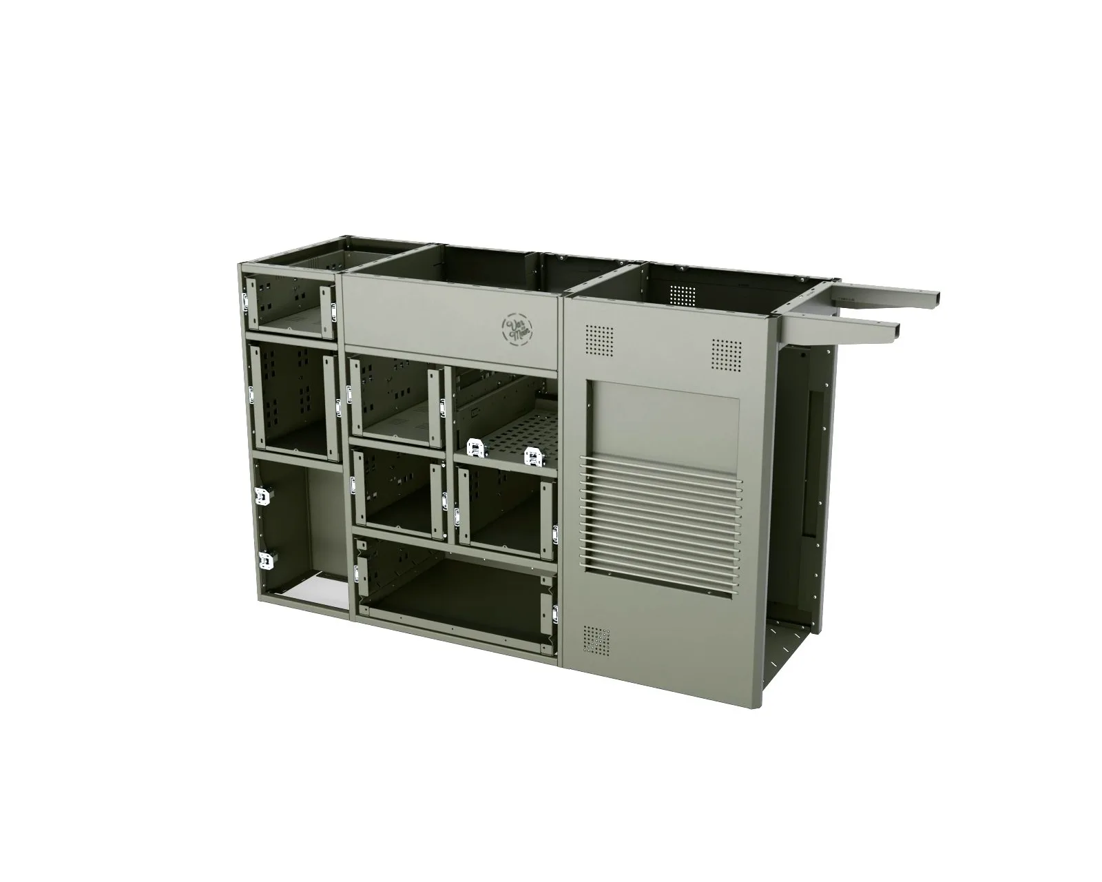 Modulares Küchenmöbel Moon Kitchen Solid Model 1 UK ohne Verkleidung für den Einbau im Camper