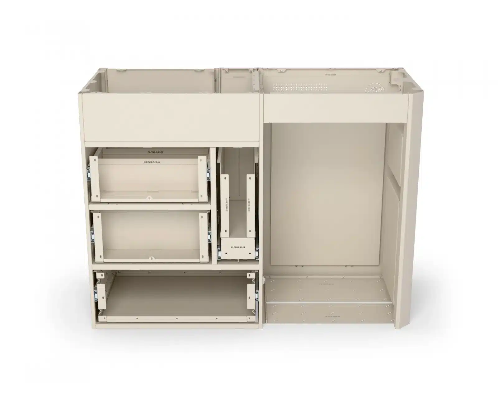 Küchenmodul-Korpus Moon Kitchen Solid Model 3 für Campervans ohne Fronten und Arbeitsplatte