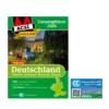 Cover des ACSI Campingführers Deutschland 2026 mit CampingCard Ermäßigungskarte