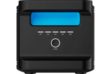 Berger Energy BEBP Zusatz-Batterie mit Ladeanzeige und Power-Knopf, geeignet für mobile Stromversorgung beim Camping