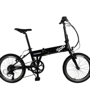 Blaupunkt Carl 300 faltbares E-Bike in schwarzer Ausführung, Seitenansicht, auf weißem Hintergrund