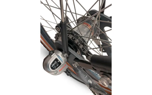 Shimano Nexus 3-Gang-Nabenschaltung am Hinterrad des Blaupunkt Franzi faltbaren E-Bikes